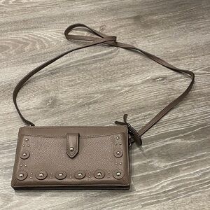 Kate Spade Studded Brown Crossbody Bag